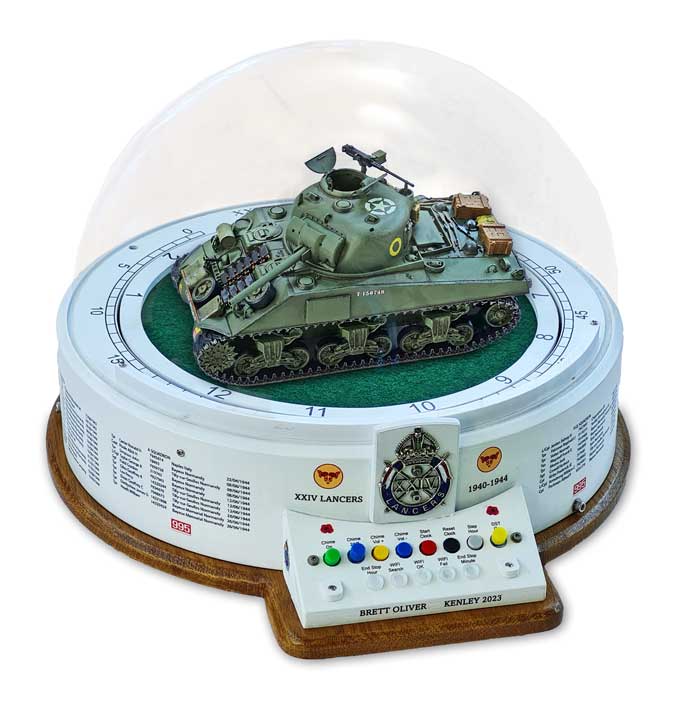 Sherman Tank Clock
